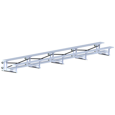 Bleacher - 27 ft. (2 Row - Single Foot Plank) - Tip & Roll